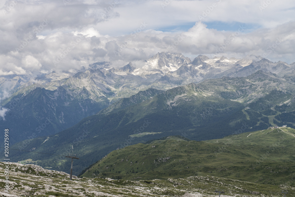 Naklejka premium landscape in the mountains