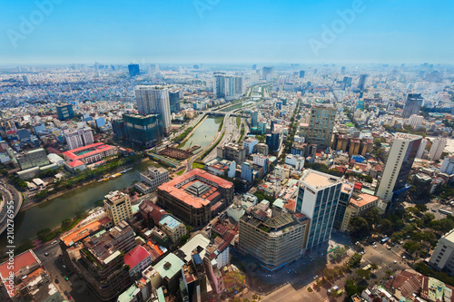 Ho Chi Minh aerial view