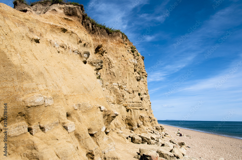 Cliffs at West bay, on the Jurassic coast, Dorset