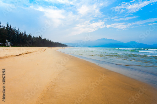 Beach near Danang city  Vietnam