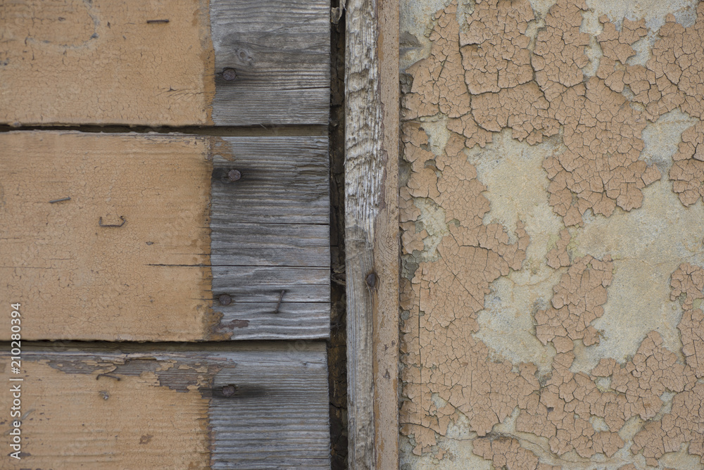 old wooden wall