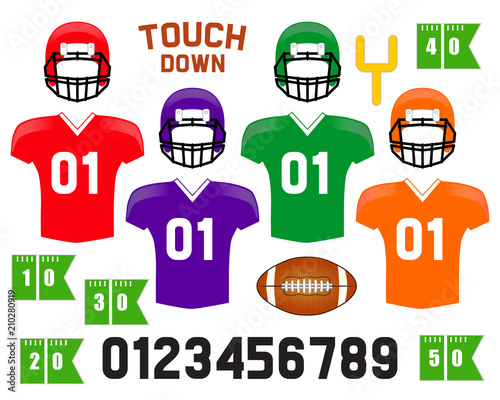 American Football photo booth props