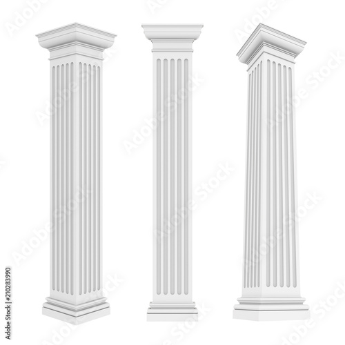 Classic Columns Isolated