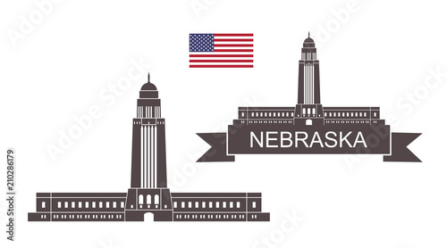 State of Nebraska. Nebraska State Capitol in Lincoln