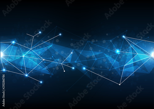 vector abstract background technology electronic illustration polygonal data