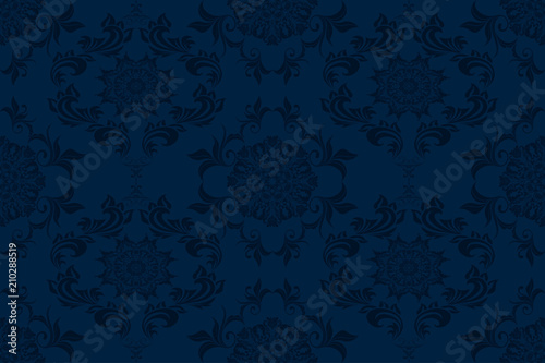 Seamless luxury decorative ornament on background. Luxurious floral ornament on background. Seamless wallpaper pattern. Trendy wallpaper pattern