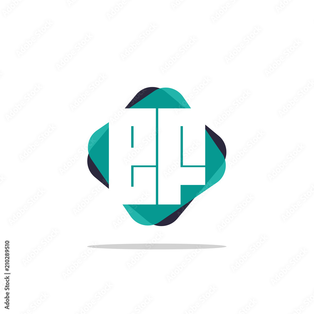Fototapeta premium Initial Letter EF Logo Template Design