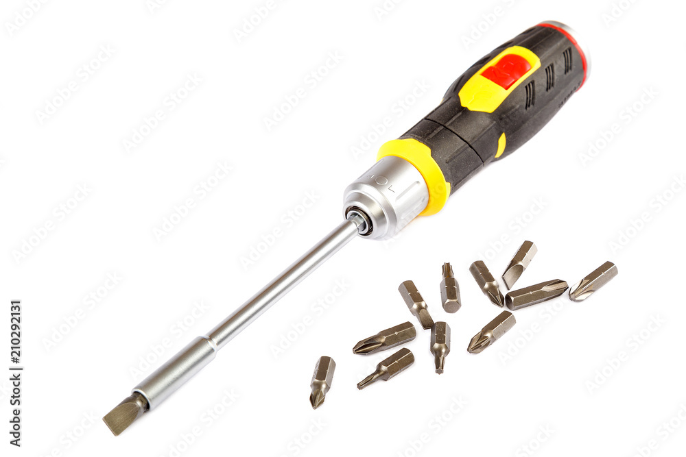 Screwdriver universal isolated on a white background Screwdriver universal isolated on a white background