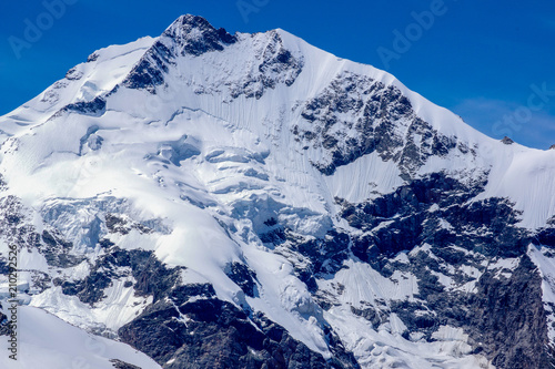 Piz Bernina, Biancograt and Glacier.