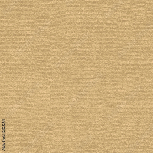 Brown craft paper with speckle seamless vector texture. Close-up of old cardboard or parchment background.