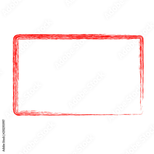 red rectangle crayon frame