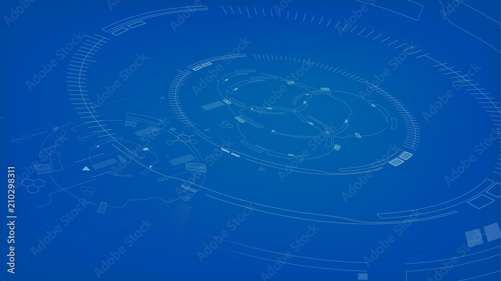 blue print vector background