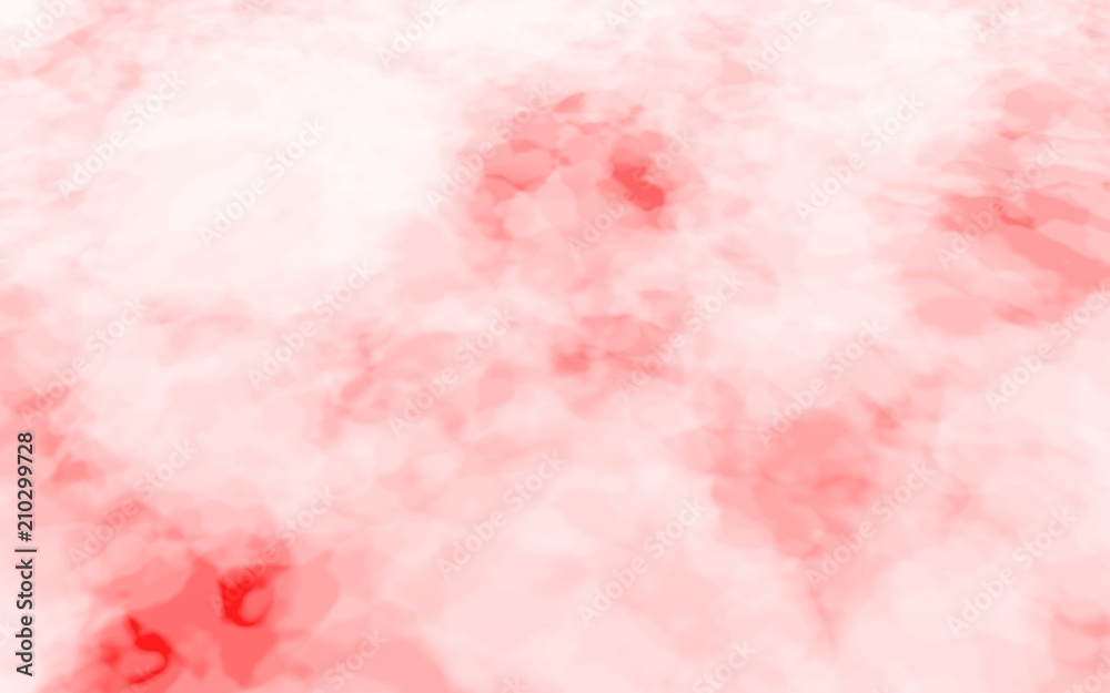 Background of abstract white color smoke isolated on red color background. The wall of white fog. 3D illustration - obrazy, fototapety, plakaty 