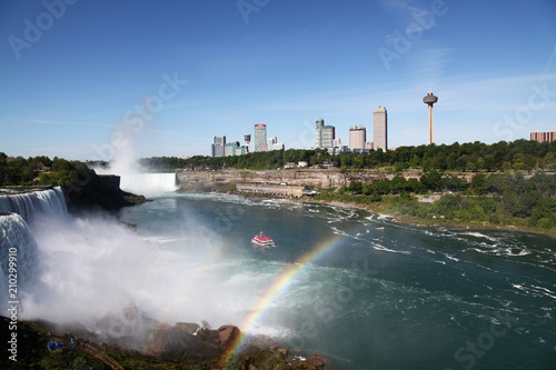 Landscape Niagara falls From American side , New York, USA