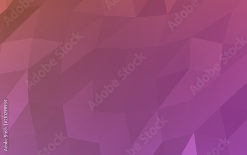 Abstract triangle geometrical pink background. Geometric origami style with gradient. 3D illustration