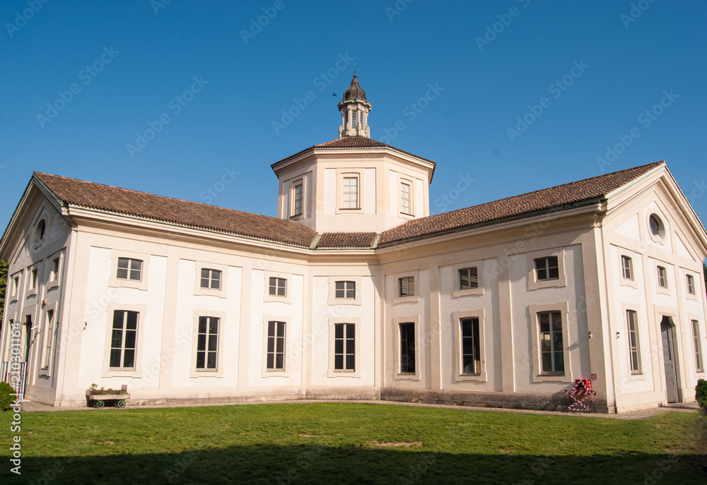Architectural rigor late baroque of the Rotonda della Besana in Milan deconsecrated municipal property