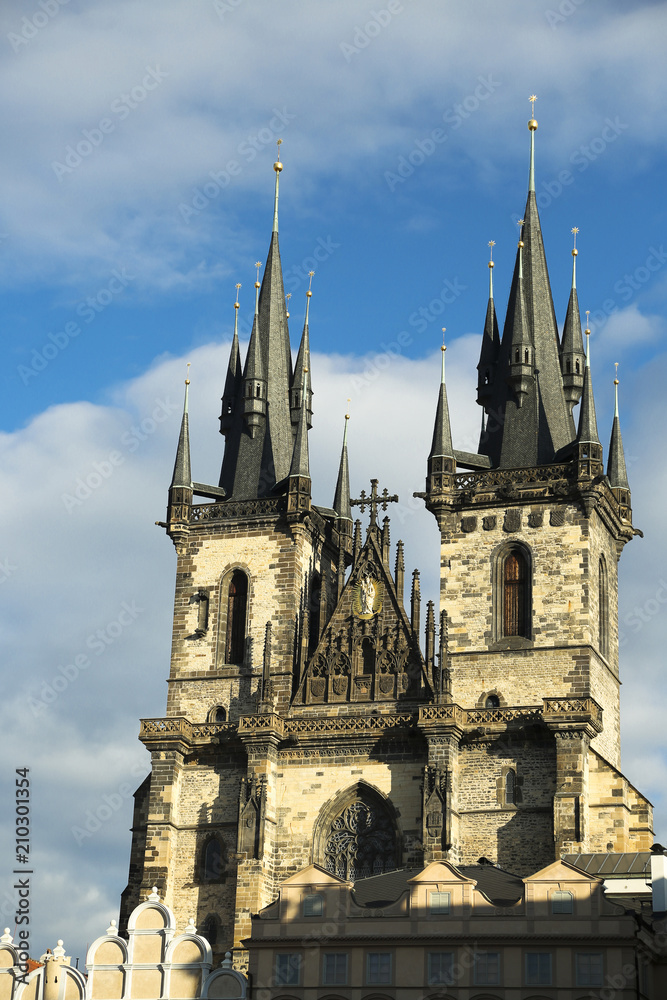 Church of Our Lady before Tyn on Old Town Square in Prague