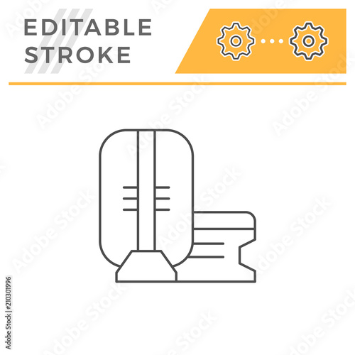 Magnetic resonance imaging line icon