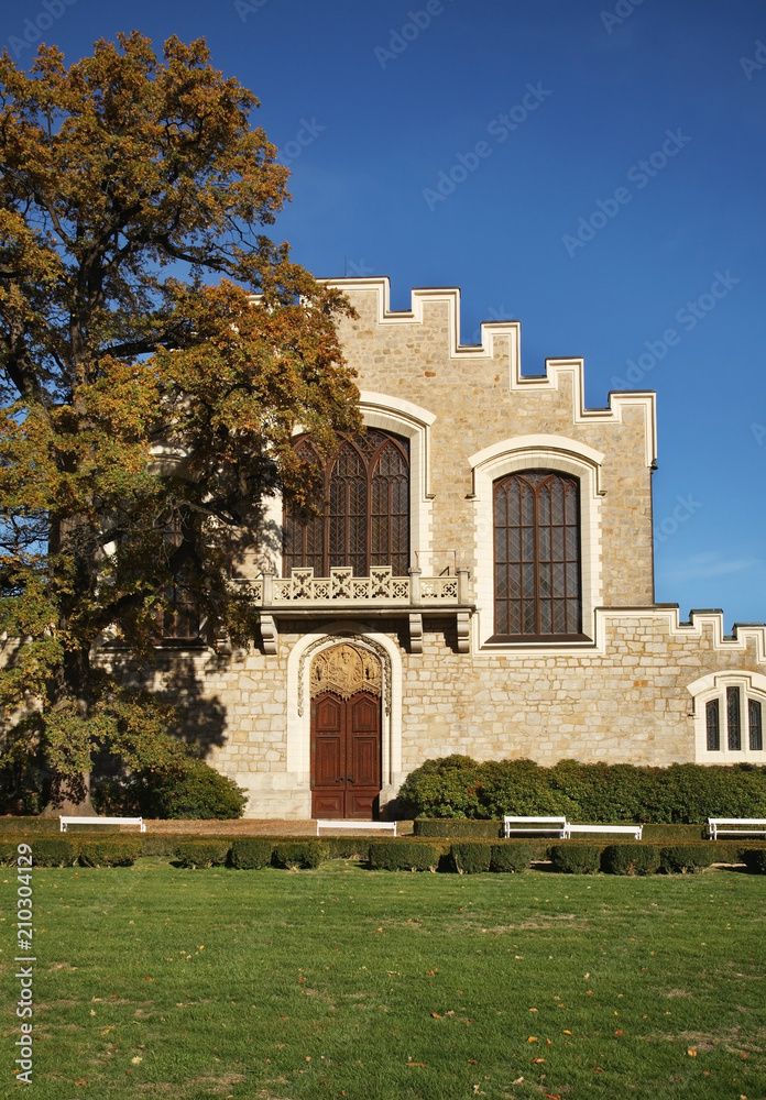 Fototapeta premium Hluboka Castle in Hluboka nad Vltavou. Czech Republic