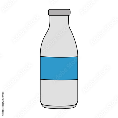 milk bottle isolated icon vector illustration design
