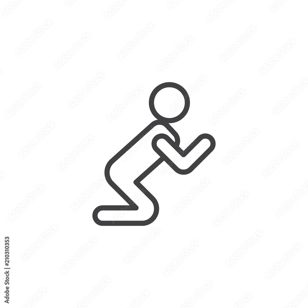 Man praying outline icon. linear style sign for mobile concept and web design. Prayer person simple line vector icon. Religion Symbol, logo illustration. Pixel perfect vector graphics Man praying outline icon. linear style sign for mobile concept and web design. Prayer person simple line vector icon. Religion Symbol, logo illustration. Pixel perfect vector graphics