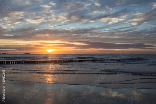 sunset at the beach