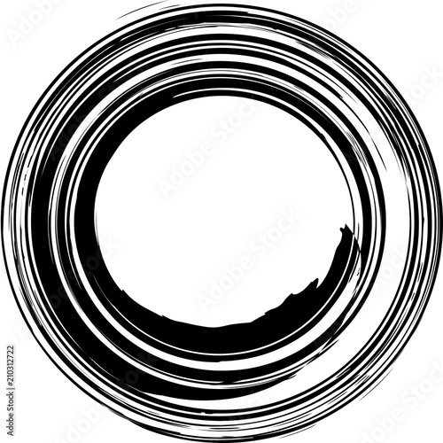 丸　円　黒　筆文字
