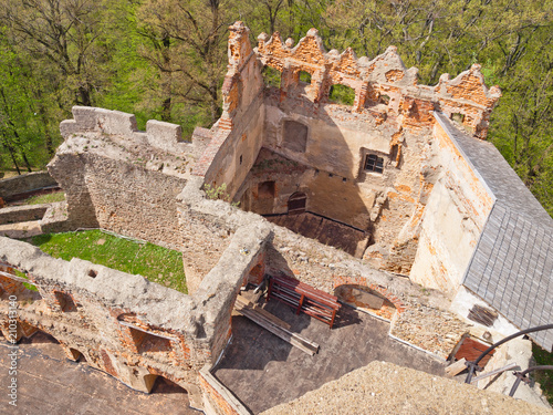 View of Grodno Castle in Zagorze Slaskie, Poland photo