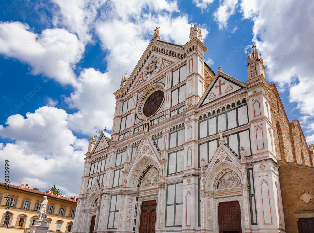 Basilica di Santa Croce Franciscan church facade Florence Tuscany Italy
