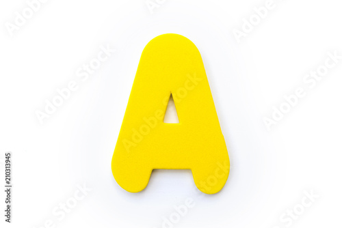 Yellow Letter A