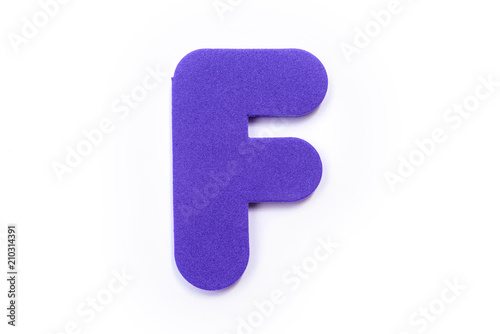 Fototapeta Naklejka Na Ścianę i Meble -  Purple Letter F