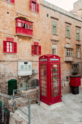 Vintage red telephone box