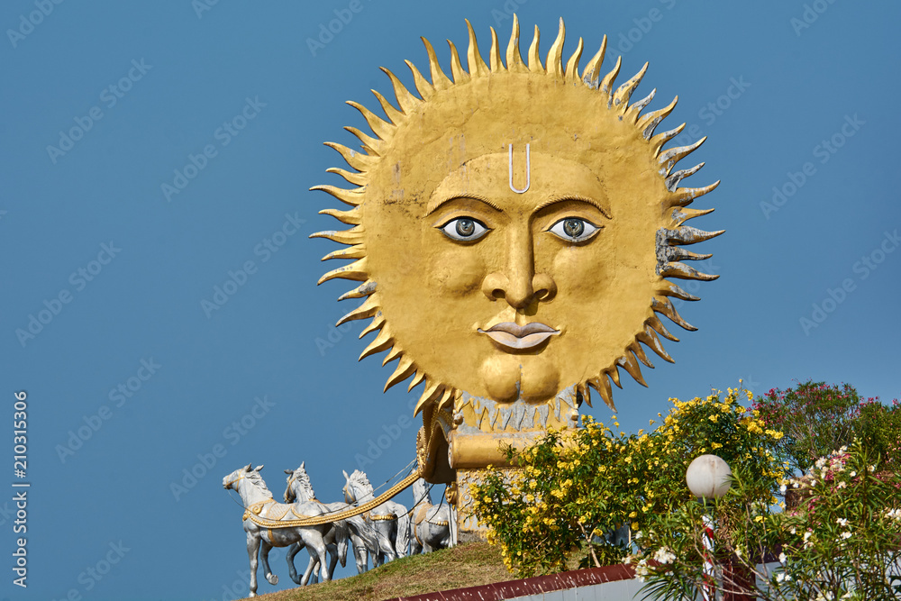 India. The state of Karnataka. Murdeshwar. The Chariot of the Sun God