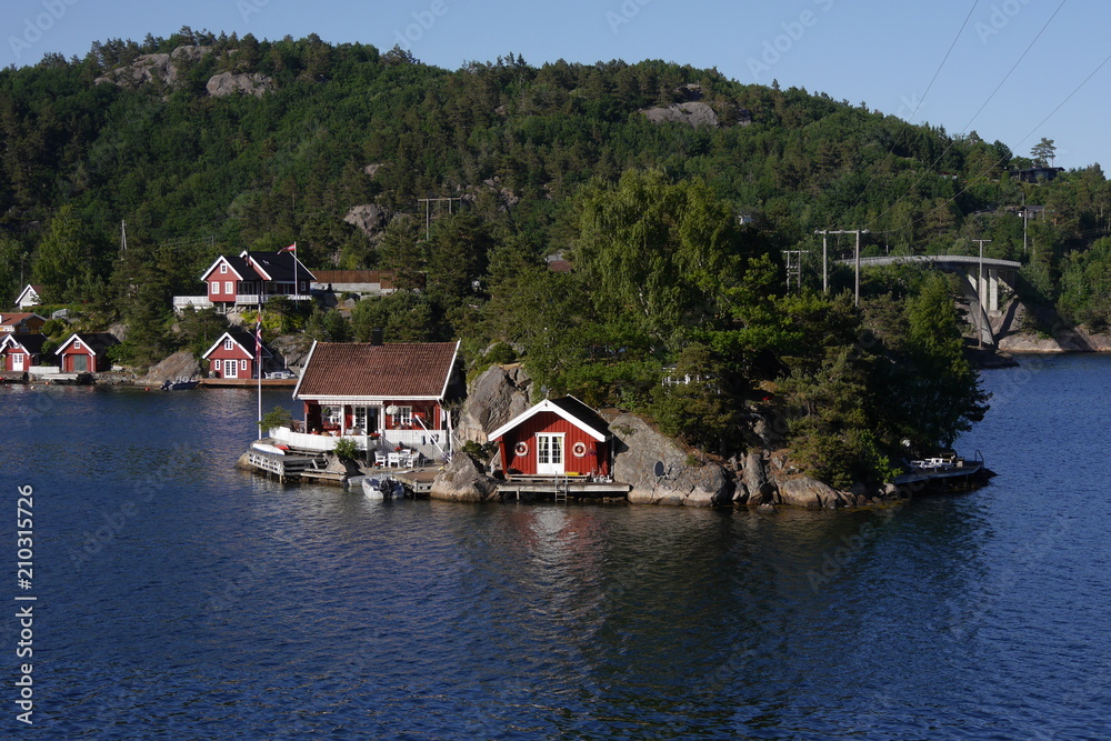 Fototapeta premium Ferien in Südnorwegen