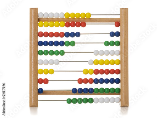 Wooden abacus isolated
