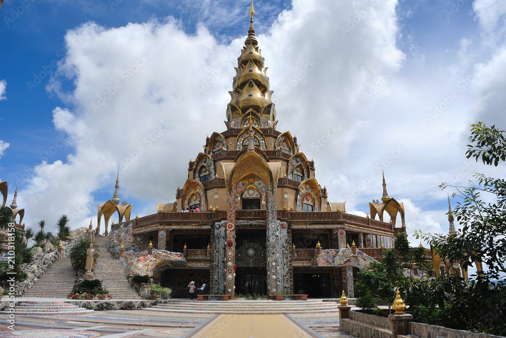 Pagoda at Wat Pha Son Kaew, Phetchabun, Thailand.