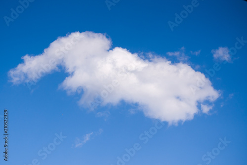 Cloud against blue sky