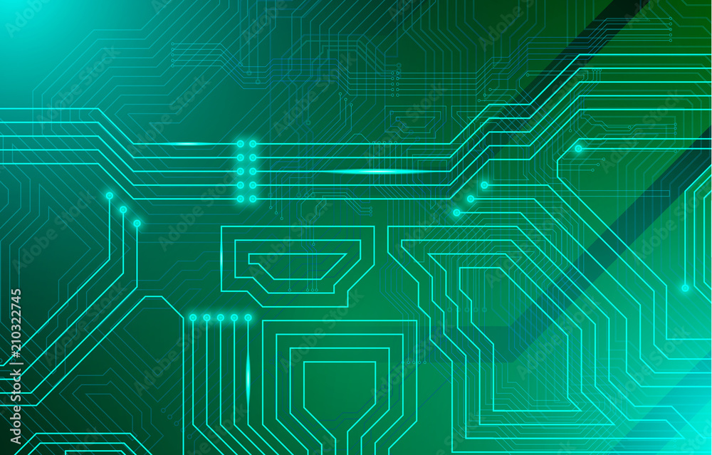 Circuit Board illustration micro scheme elements Circuit Board illustration micro scheme elements