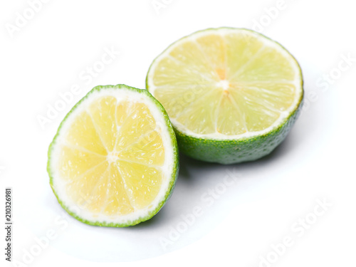 Sliced ripe lime