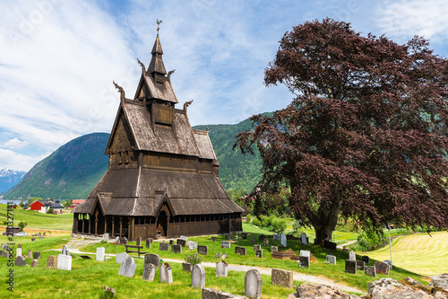 Картината върху платно Hopperstad Stave Church
