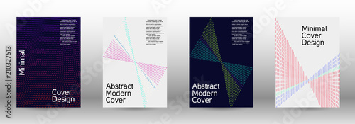 A set of modern abstract covers.