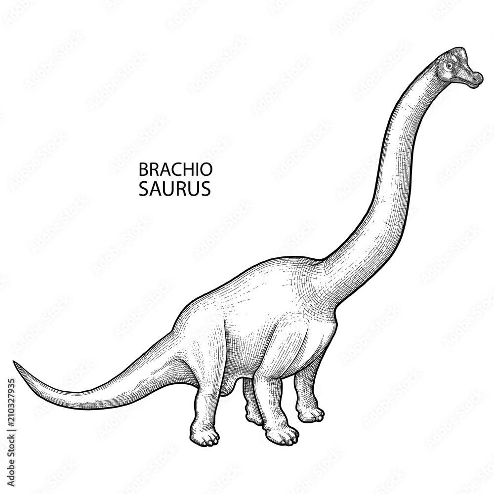 Obraz premium Realistic graphic dinosaur