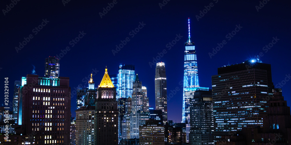 Obraz premium NYC Skyline at Night