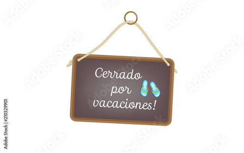 Cerrado por vacaciones