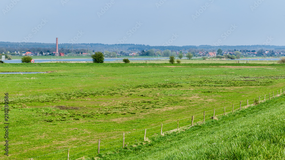 Dutch river landscape near Wageningen in Gelderland Dutch river landscape near Wageningen in Gelderland