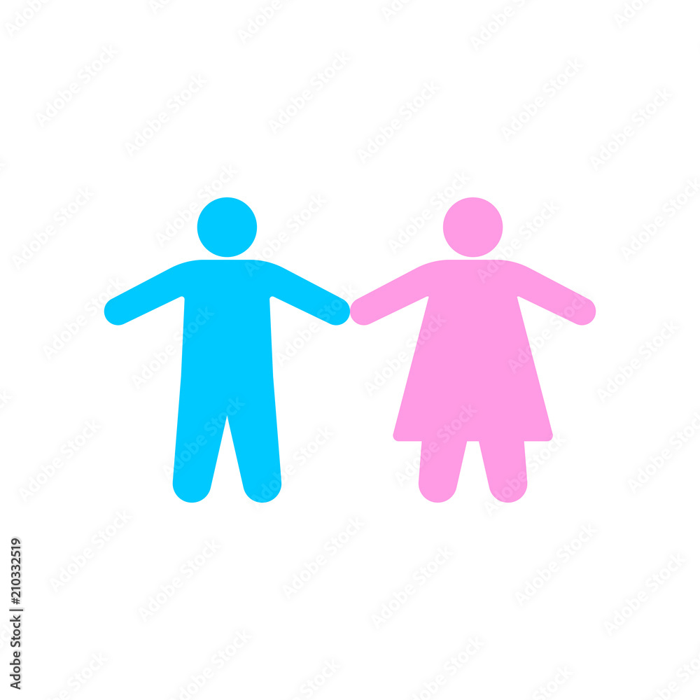 Man and woman icons Man and woman icons