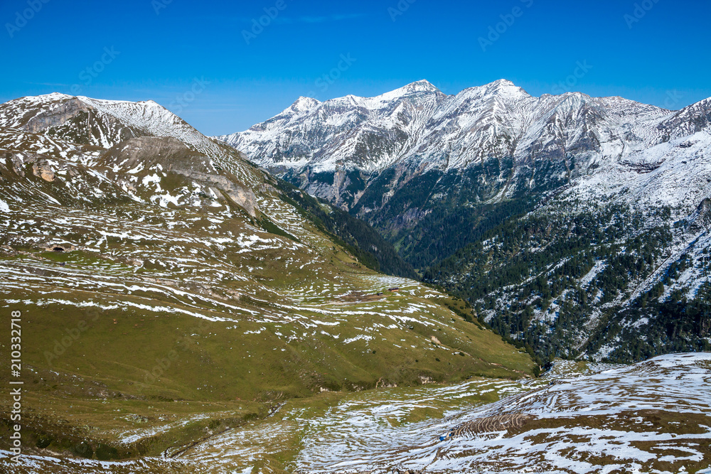 Views along the Grossglockner High Alpine Road in Austria, Europe