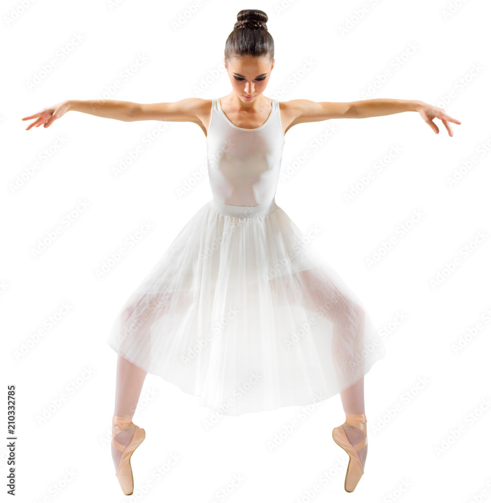 Young ballerina isolated Young ballerina isolated