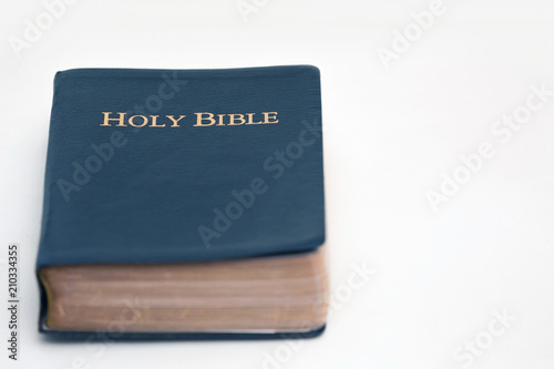 Holy Bible on White Surface