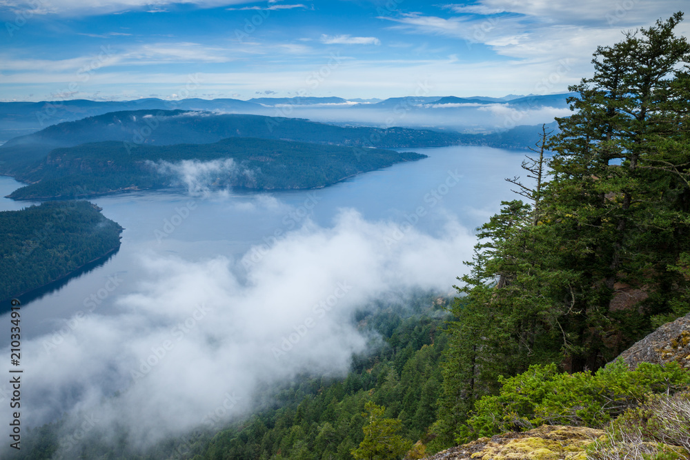 View of the Gulf Islands from Saltspring Island's Mount Maxwell Provincial Park, British Columbia, Canada View of the Gulf Islands from Saltspring Island's Mount Maxwell Provincial Park, British Columbia, Canada